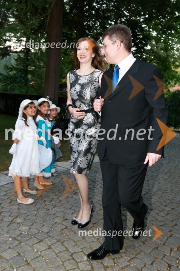 Žiga Debeljak, predsednik uprave družbe Mercator in soproga MetodaKresna noč 2009, Lions klub Ljubljana Iliria