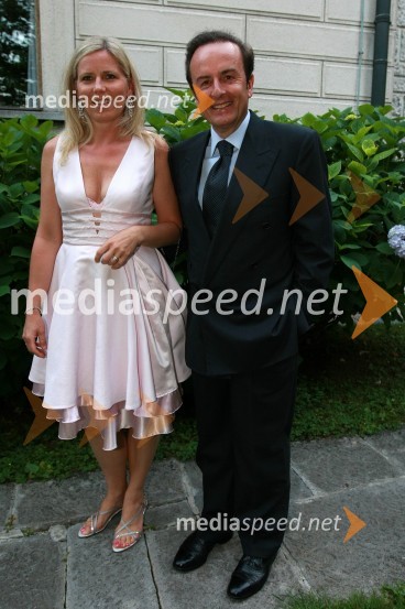 Igor Štemberger, predsednik uprave družbe Ilirika d.d. s soprogoKresna noč 2009, Lions klub Ljubljana Iliria