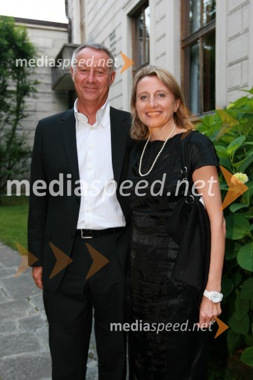 Matjaž Avsenik s soprogoKresna noč 2009, Lions klub Ljubljana Iliria