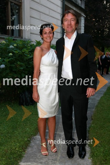 Silvo Kačar, podjetje Arcadia s spremljevalkoKresna noč 2009, Lions klub Ljubljana Iliria