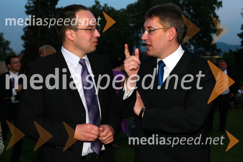 Leo Oblak, predsednik uprave Infonet Medie in Žiga Debeljak, predsednik uprave družbe MercatorKresna noč 2009, Lions klub Ljubljana Iliria