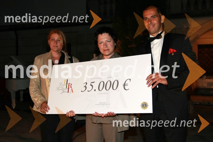 ..., ... in Marko Mlakar, predsednik Lions kluba Ljubljana IliriaKresna noč 2009, Lions klub Ljubljana Iliria