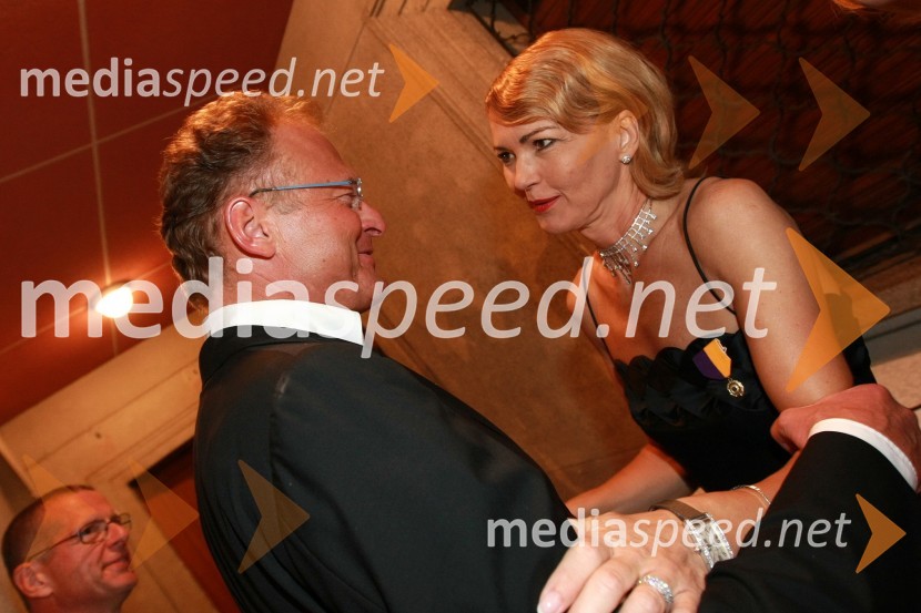 Janez Škrabec, direktor podjetja Riko d.o.o. in Nevenka Črešnar Pergar, lastnica in direktorica podjetja NP ConsultingKresna noč 2009, Lions klub Ljubljana Iliria