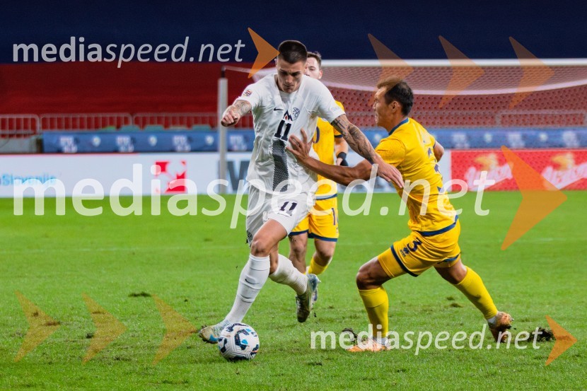  Benjamin Šeško, nogometaš;  Nuraly Alip, nogometaš, KazahstanSlovenija prva na lestvici, premagala Kazahstan s 3:0