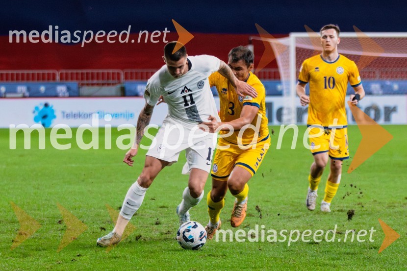  Benjamin Šeško, nogometaš;  Nuraly Alip, nogometaš, Kazahstan;  Maksim Samorodov, nogometaš, KazahstanSlovenija prva na lestvici, premagala Kazahstan s 3:0
