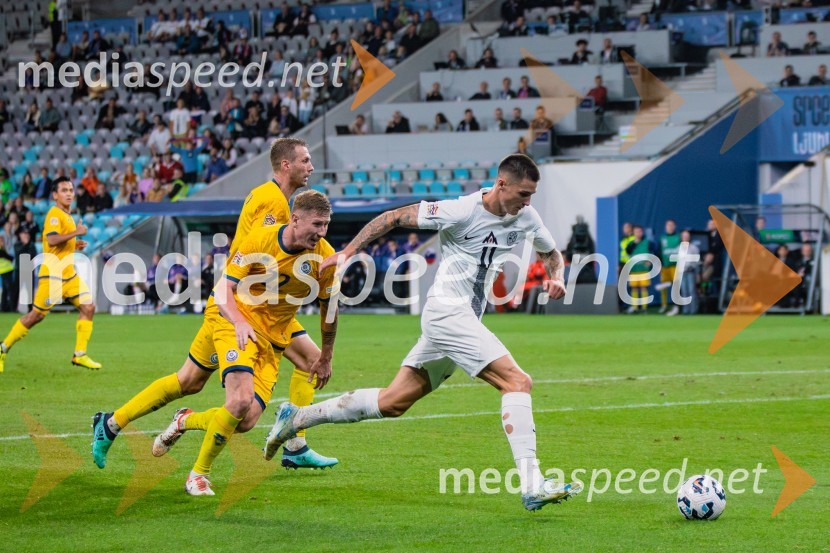  Aleksandr Maročkin, nogometaš, Kazahstan;  Benjamin Šeško, nogometašSlovenija prva na lestvici, premagala Kazahstan s 3:0