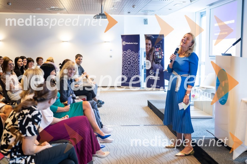 dr. Alenka Kepic Mohar, glavna urednica Mladinske knjige in direktorica Cankarjeve založbeStrokovno srečanje ravnateljic in ravnateljev vrtcev