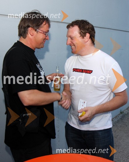 Smiljan Kreže, organizator in Drago Grubelnik, nekdanji alpski smučarPiše se leto 2009