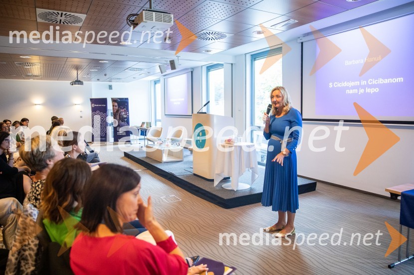 dr. Alenka Kepic Mohar, glavna urednica Mladinske knjige in direktorica Cankarjeve založbeStrokovno srečanje ravnateljic in ravnateljev vrtcev