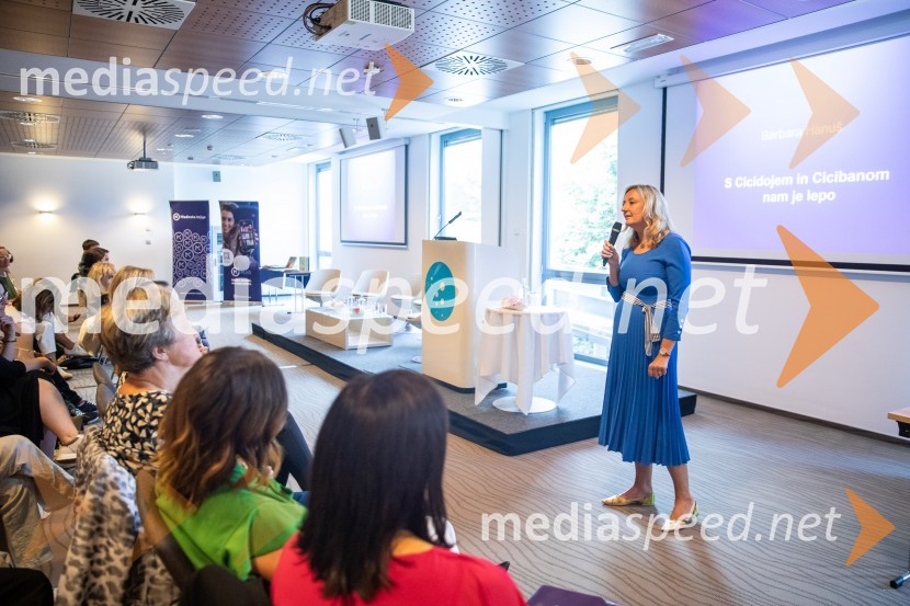 dr. Alenka Kepic Mohar, glavna urednica Mladinske knjige in direktorica Cankarjeve založbeStrokovno srečanje ravnateljic in ravnateljev vrtcev