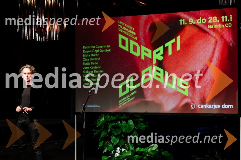  Jure Longyka, moderatorOdprtje razstave Odprti globus, Cankarjev dom