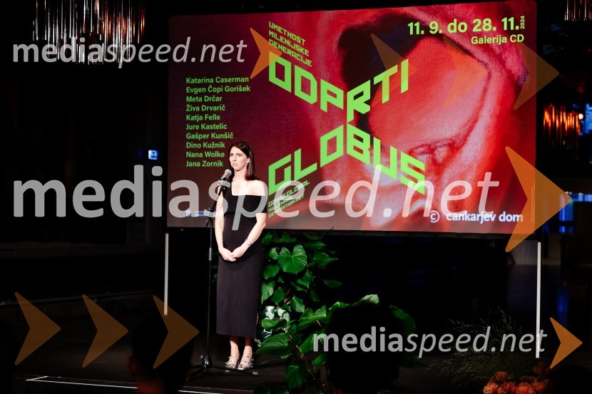  Katarina Hergouth, vodja razstavnega programa, Cankarjev domOdprtje razstave Odprti globus, Cankarjev dom