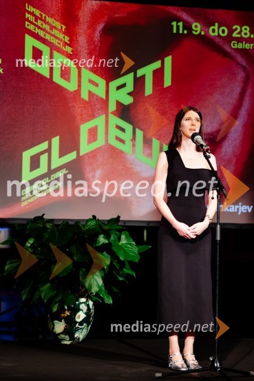  Katarina Hergouth, vodja razstavnega programa, Cankarjev domOdprtje razstave Odprti globus, Cankarjev dom