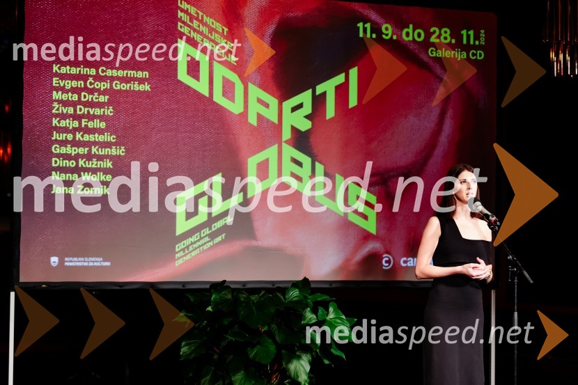  Katarina Hergouth, vodja razstavnega programa, Cankarjev domOdprtje razstave Odprti globus, Cankarjev dom