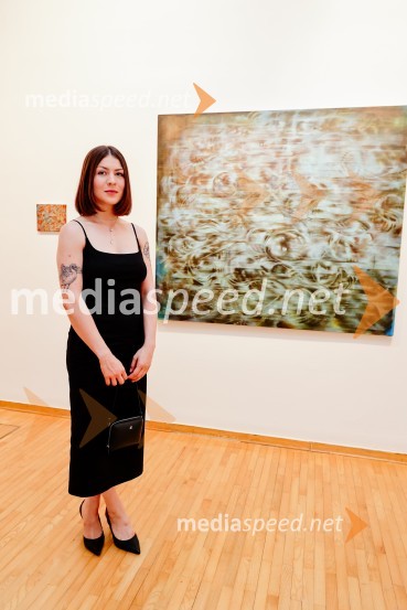  Katarina Caserman, umetnicaOdprtje razstave Odprti globus, Cankarjev dom