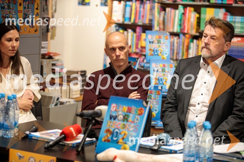  Mateja Rosa;  Luka Trpin;  Boris Tomašič, tv voditeljPredstavitev nove Guinnessove knjige rekordov in druženje s slovenskimi rekorderji