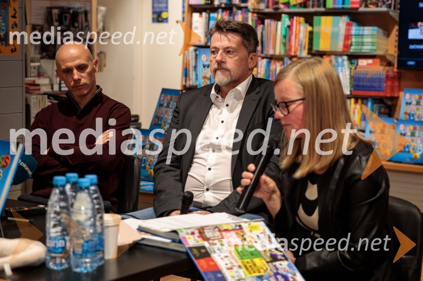  Luka Trpin;  Boris Tomašič, tv voditelj;  Mojca Benedičič, založba UčilaPredstavitev nove Guinnessove knjige rekordov in druženje s slovenskimi rekorderji