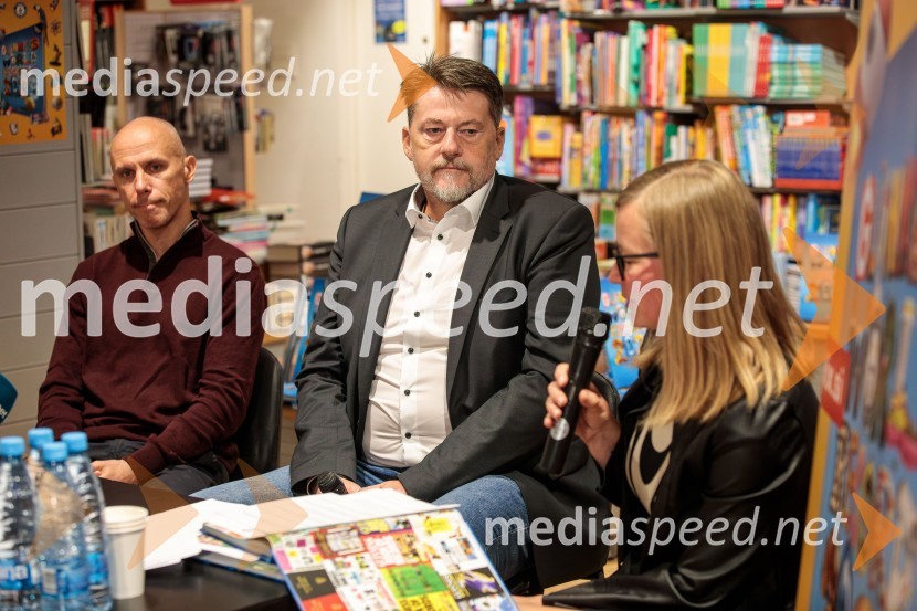  Luka Trpin;  Boris Tomašič, tv voditelj;  Mojca Benedičič, založba UčilaPredstavitev nove Guinnessove knjige rekordov in druženje s slovenskimi rekorderji