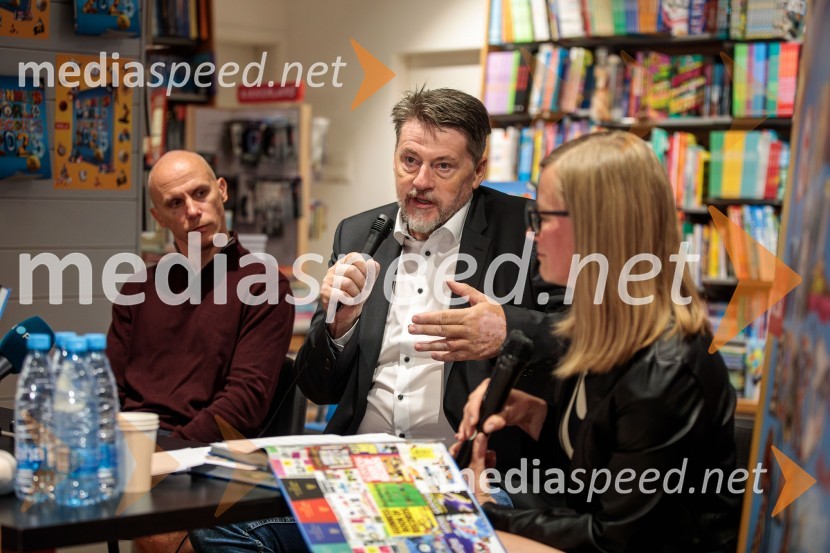  Luka Trpin;  Boris Tomašič, tv voditelj;  Mojca Benedičič, založba UčilaPredstavitev nove Guinnessove knjige rekordov in druženje s slovenskimi rekorderji