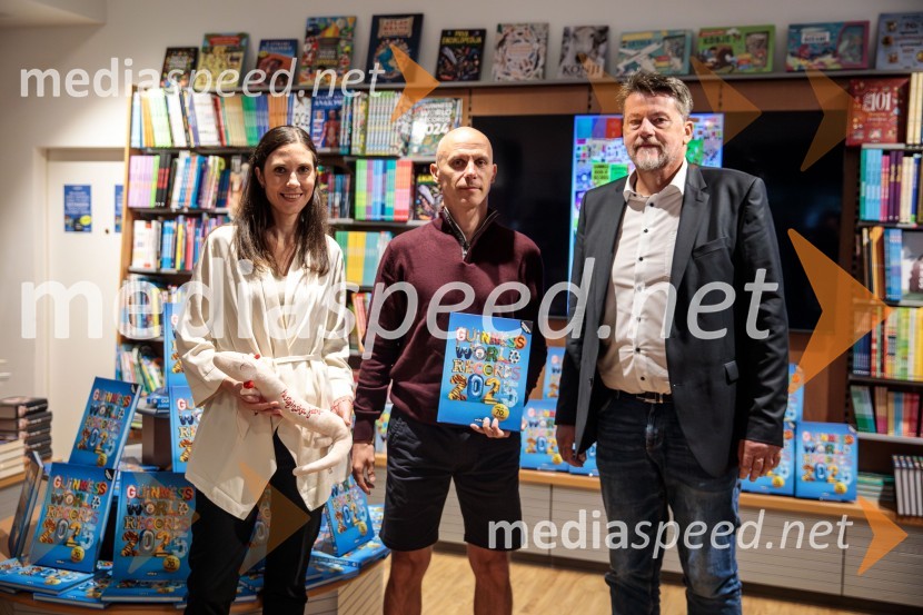  Mateja Rosa;  Luka Trpin;  Boris Tomašič, tv voditeljPredstavitev nove Guinnessove knjige rekordov in druženje s slovenskimi rekorderji