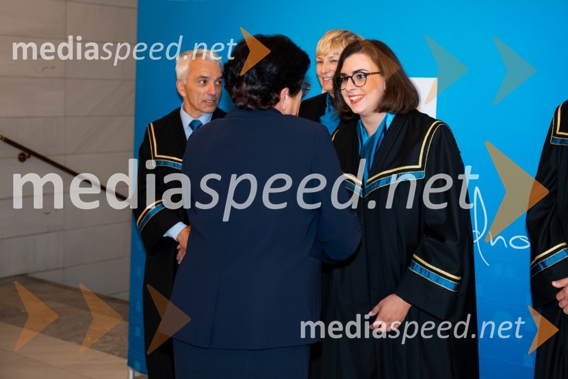 prof. dr. Bojan Dolšak,  prorektor za razvoj kakovosti in razvojne projekte, UM; prof. dr.  Dušica Pahor, Prodekanica za znanstveno-raziskovalno dejavnost, Fakulteta za medicino, Univerza v Mariboru; prof. dr. Mihaela Koletnik, nekdanja prorektorica, Univerza v Mariboru;  Nomi  Hrast , prorektorica za študentska vprašanja Univerze v MariboruDan Univerze v Mariboru 2024