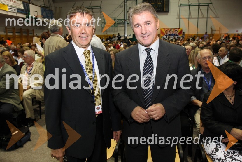 Franc Pukšič, župan občine Destrnik in poslanec in Janez Ribič, župan občine DuplekFestival Vurberk 2009