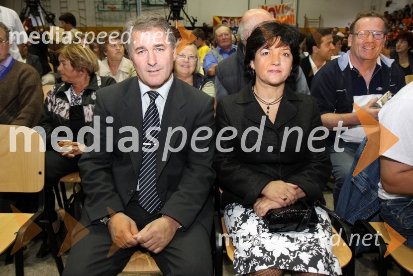 Janez Ribič, župan občine Duplek in žena MarijaFestival Vurberk 2009