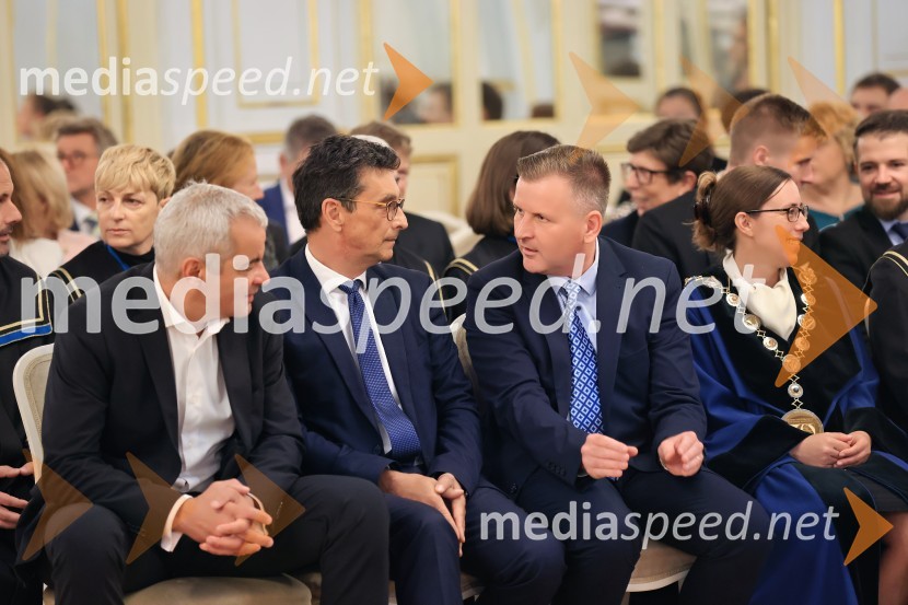  Aleksander Saša Arsenovič, župan, Mestna občina Maribor;  Peter Svetina, varuh človekovih pravic RS; dr. Simon Rečnik, direktor Trdnih izdelkov in član uprave Leka d.d.;  ... Dan Univerze v Mariboru 2024