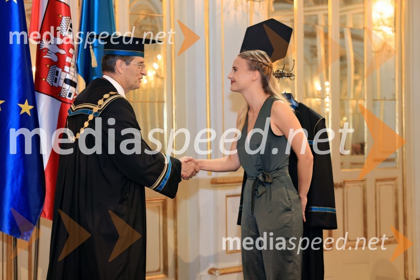 prof. dr. Zdravko Kačič, rektor Univerze v Mariboru;  Vanja KolanovičDan Univerze v Mariboru 2024