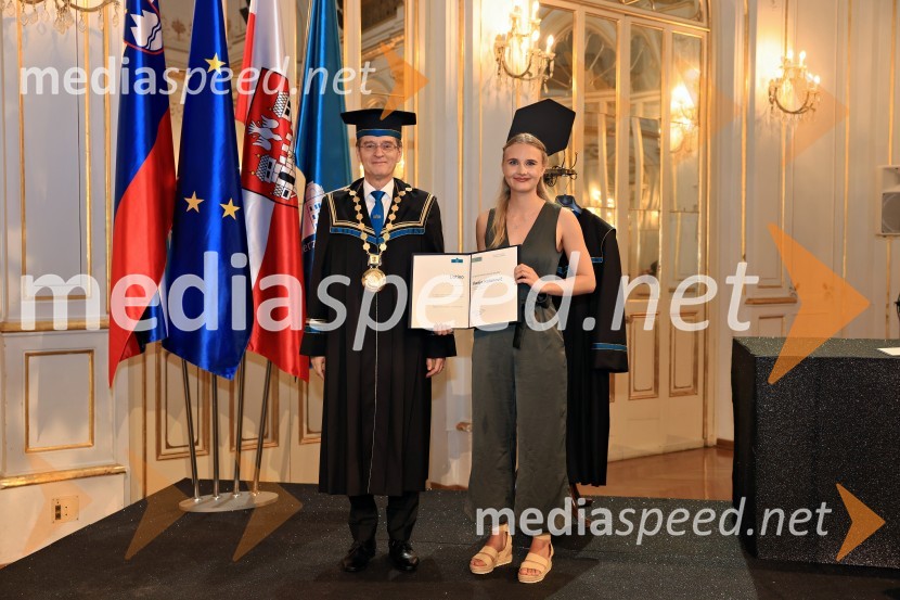 prof. dr. Zdravko Kačič, rektor Univerze v Mariboru;  Vanja KolanovičDan Univerze v Mariboru 2024