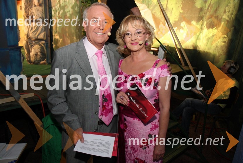 Janez Toplak in Ida Baš, povezovalca prireditveFestival Vurberk 2009