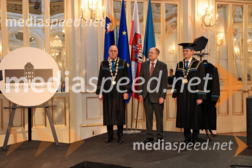  ... ; Sir Gregory Paul Winter, znanstvenik; prof. dr. Zdravko Kačič, rektor Univerze v MariboruDan Univerze v Mariboru 2024