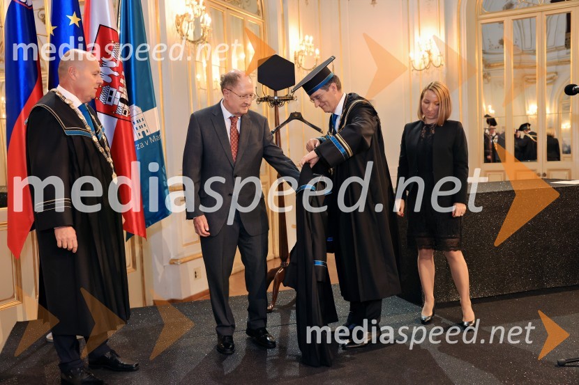  ... ; Sir Gregory Paul Winter, znanstvenik; prof. dr. Zdravko Kačič, rektor Univerze v Mariboru;  ... Dan Univerze v Mariboru 2024