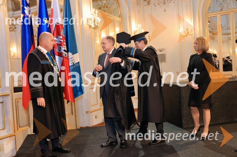  ... ; Sir Gregory Paul Winter, znanstvenik; prof. dr. Zdravko Kačič, rektor Univerze v Mariboru;  ... Dan Univerze v Mariboru 2024