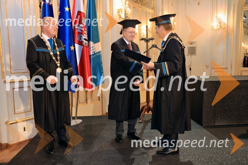  ... ; Sir Gregory Paul Winter, znanstvenik; prof. dr. Zdravko Kačič, rektor Univerze v MariboruDan Univerze v Mariboru 2024