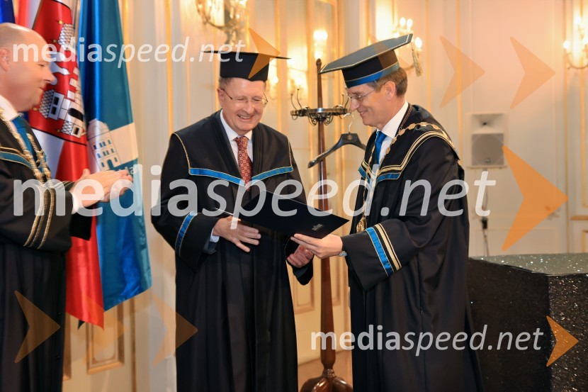  ... ; Sir Gregory Paul Winter, znanstvenik; prof. dr. Zdravko Kačič, rektor Univerze v MariboruDan Univerze v Mariboru 2024