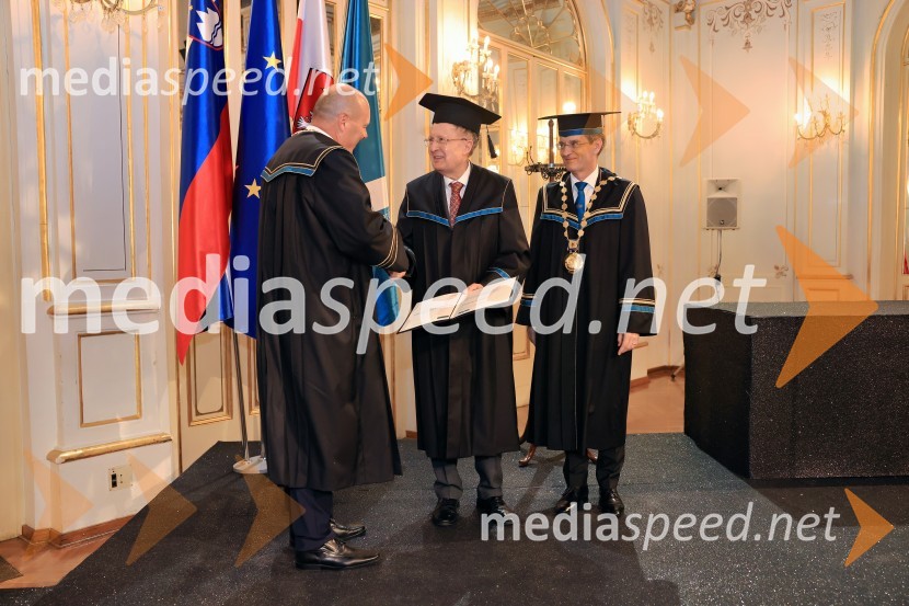  ... ; Sir Gregory Paul Winter, znanstvenik; prof. dr. Zdravko Kačič, rektor Univerze v MariboruDan Univerze v Mariboru 2024