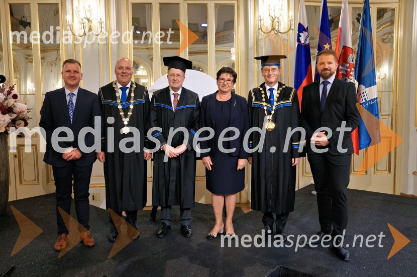 dr. Simon Rečnik, direktor Trdnih izdelkov in član uprave Leka d.d.;  ... ; Sir Gregory Paul Winter, znanstvenik; prof. dr.  Dušica Pahor, Prodekanica za znanstveno-raziskovalno dejavnost, Fakulteta za medicino, Univerza v Mariboru; prof. dr. Zdravko Kačič, rektor Univerze v Mariboru; dr.  Jure Vajs, vodja strateških programov, LekDan Univerze v Mariboru 2024