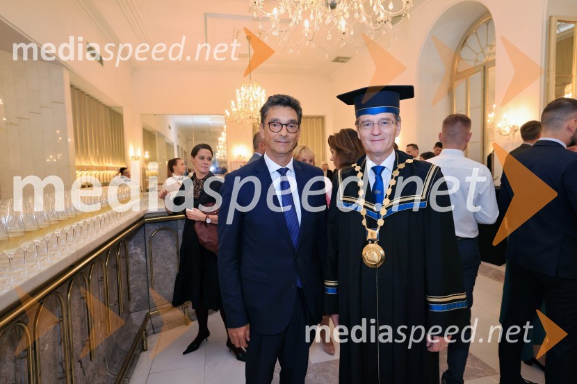  Peter Svetina, varuh človekovih pravic RS; prof. dr. Zdravko Kačič, rektor Univerze v MariboruDan Univerze v Mariboru 2024