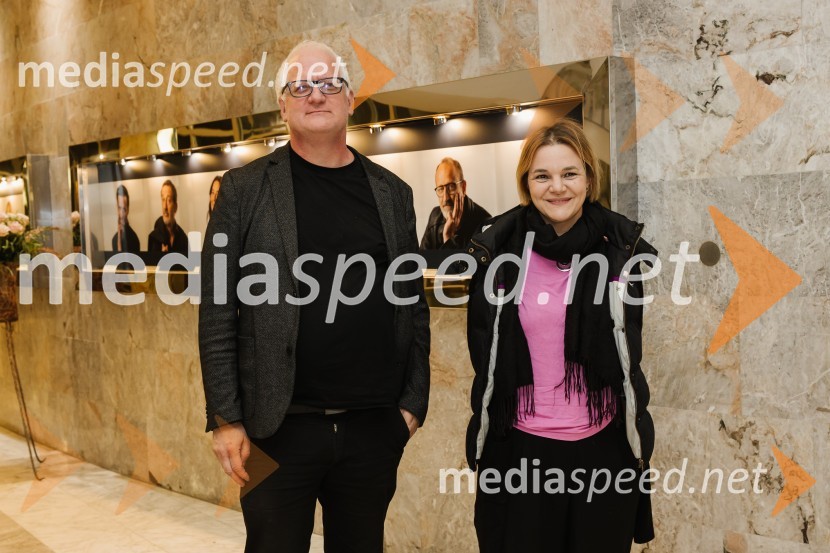 mag. Marko Rusjan, državni sekretar, MK;  Kim Komljanec, svetovalka ministrice za kulturo64, premiera drame na odru SNG Nova Gorica