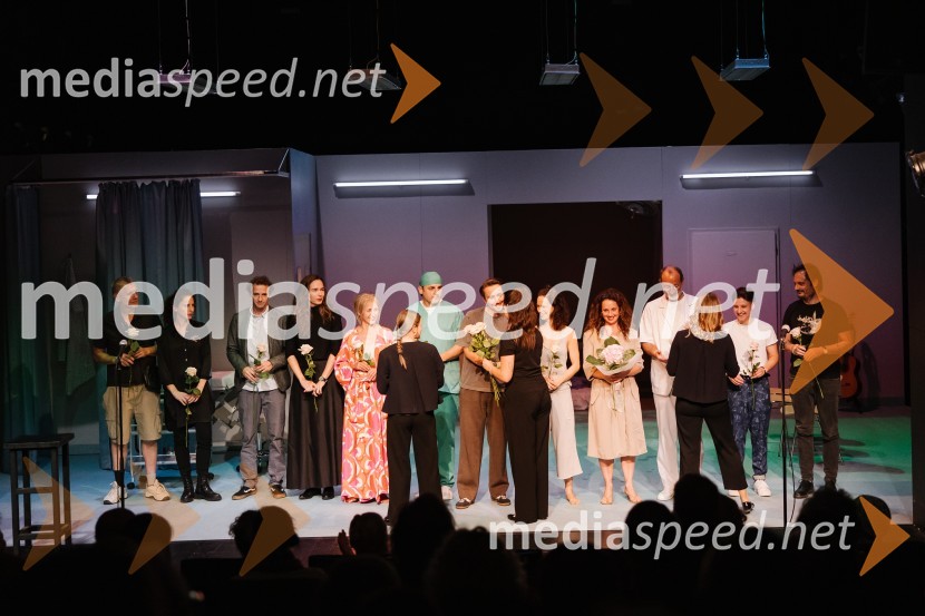  Radoš Bolčina, igralec;  ... ;  Laren  Polič Zdravič, glasbenik in igralec;  Nina Šorak, dramaturginja in režiserka;  Helena Peršuh, igralka;  Gorazd Jakomini, igralec ;  Jure Kopušar, igralec;  Nika Rozman, igralka;  Urška Taufer, igralka;  Blaž Valič, igralec;  Brigita Gregorič;  Milan Ramšak Marković, dramaturg64, premiera drame na odru SNG Nova Gorica