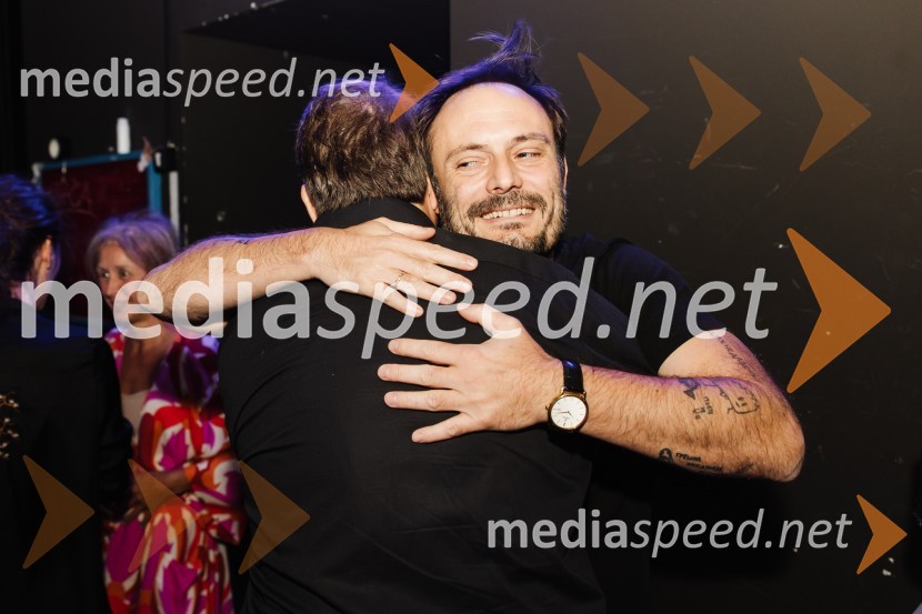  Blaž Valič, igralec;  Milan Ramšak Marković, dramaturg64, premiera drame na odru SNG Nova Gorica