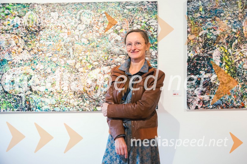  Anja Jerčič Jakob, umetnicaOdprtje razstave z naslovom Obrobja slikarke Anje Jerčič Jakob, Generali Galerija