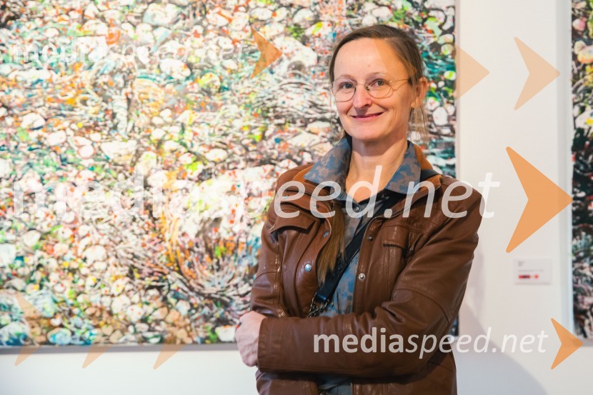  Anja Jerčič Jakob, umetnicaOdprtje razstave z naslovom Obrobja slikarke Anje Jerčič Jakob, Generali Galerija
