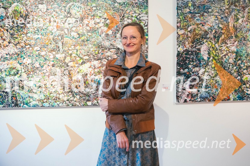  Anja Jerčič Jakob, umetnicaOdprtje razstave z naslovom Obrobja slikarke Anje Jerčič Jakob, Generali Galerija