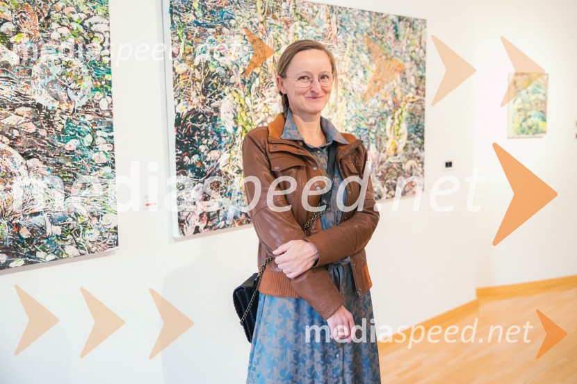  Anja Jerčič Jakob, umetnicaOdprtje razstave z naslovom Obrobja slikarke Anje Jerčič Jakob, Generali Galerija