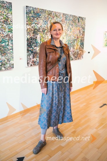  Anja Jerčič Jakob, umetnicaOdprtje razstave z naslovom Obrobja slikarke Anje Jerčič Jakob, Generali Galerija
