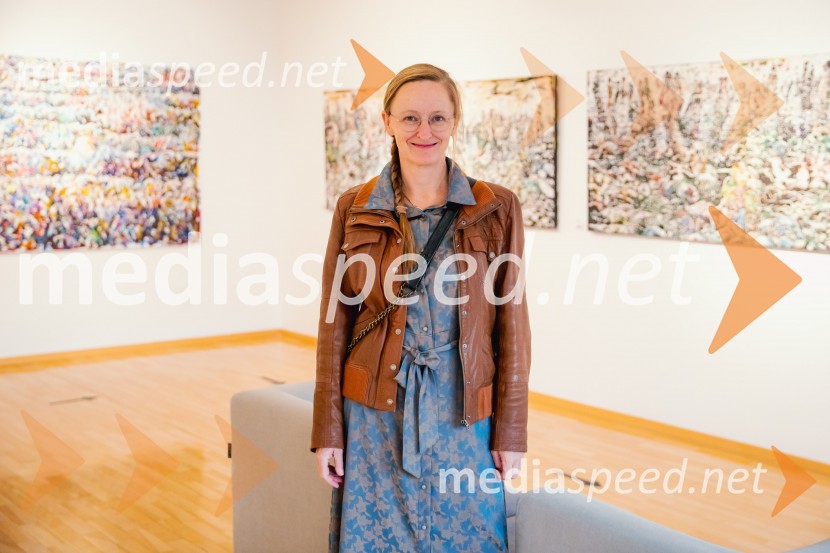  Anja Jerčič Jakob, umetnicaOdprtje razstave z naslovom Obrobja slikarke Anje Jerčič Jakob, Generali Galerija