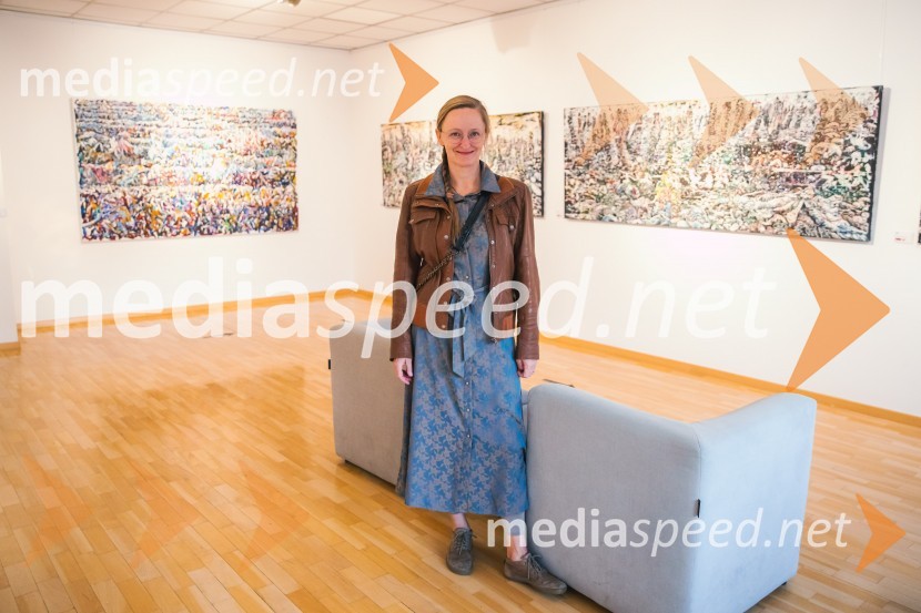 Anja Jerčič Jakob, umetnicaOdprtje razstave z naslovom Obrobja slikarke Anje Jerčič Jakob, Generali Galerija