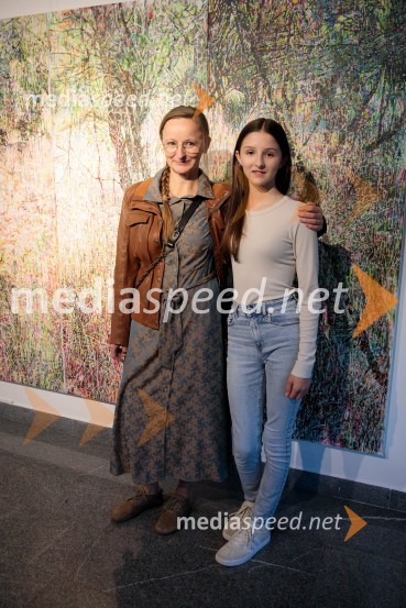  Anja Jerčič Jakob, umetnica;  ... Odprtje razstave z naslovom Obrobja slikarke Anje Jerčič Jakob, Generali Galerija